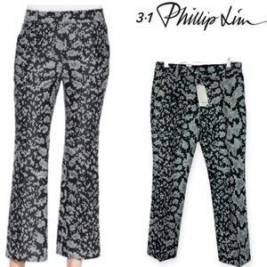 Phillip Lim snake print cropped flare pants - size 0